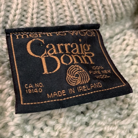 💕Carraig Donn Irish 100% Merino Wool Irish Sweater NWOT - Picture 5 of 7